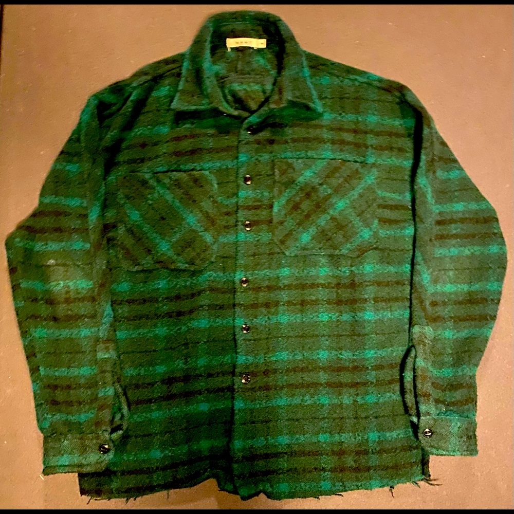 MNML: Loose Woven Flannel Shirt